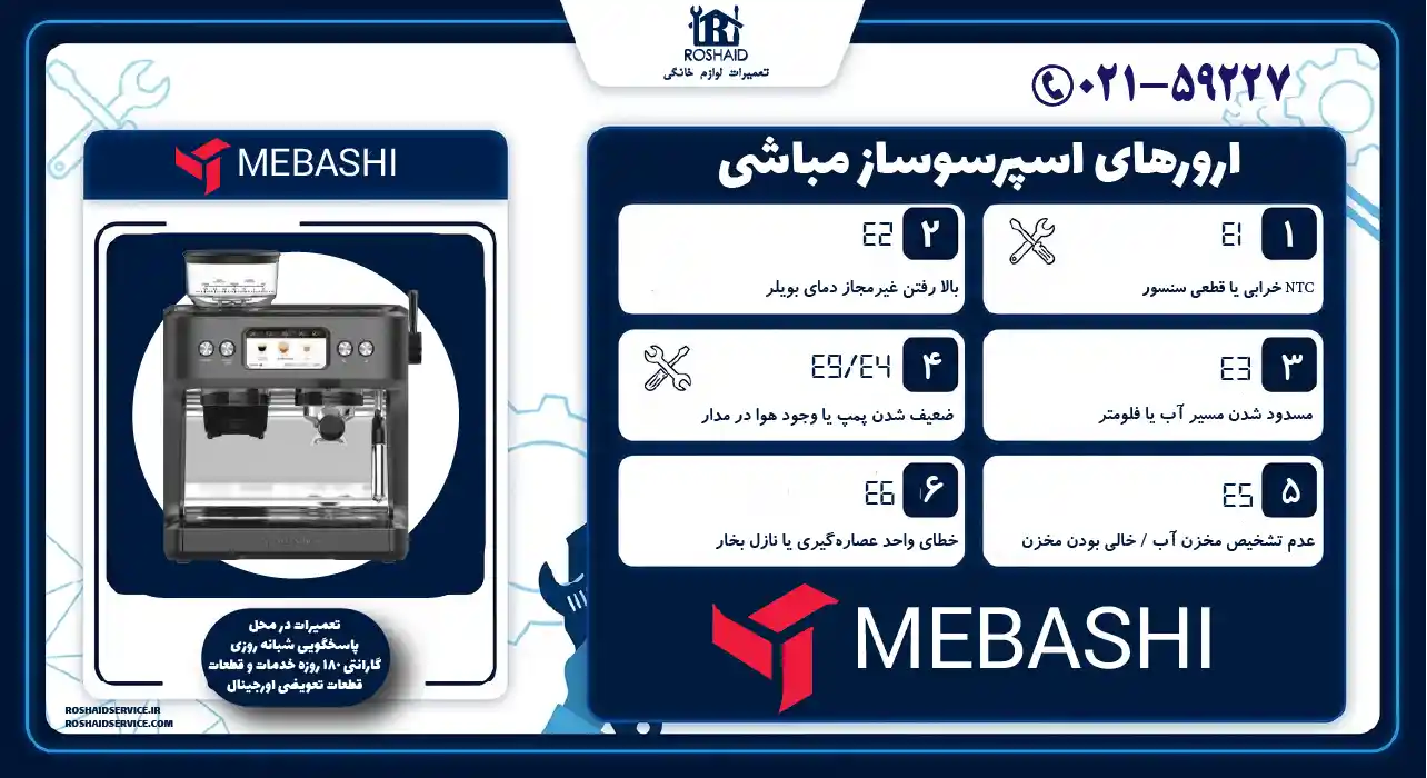 ارور اسپرسوساز مباشی